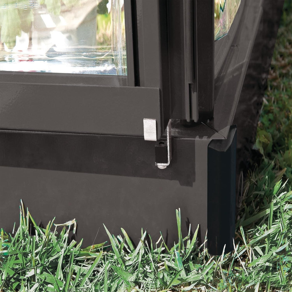 Palram - Canopia | 6x10 Ft Hybrid Greenhouse Kit - Gray With 0.8mm Polycarbonate Glazing - HG5510Y