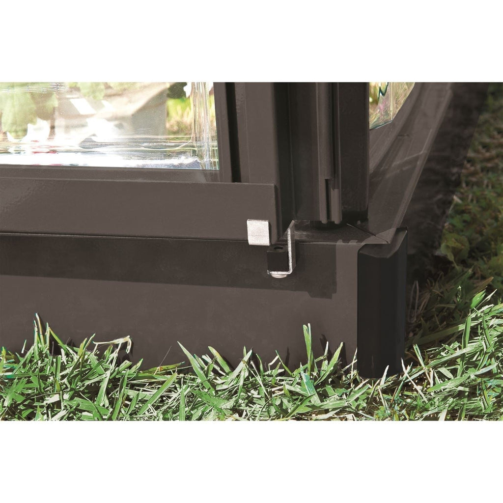 Palram - Canopia | 6x10 Ft Mythos Greenhouse Kit - Gray With 4mm Twin-wall Polycarbonate Glazing - HG5010Y