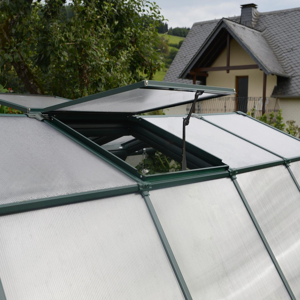 Palram - Canopia | Prestige 8x16 ft Twin Wall Greenhouse Kit Package With 6mm Twin-wall Polycarbonate Glazing - HG7316