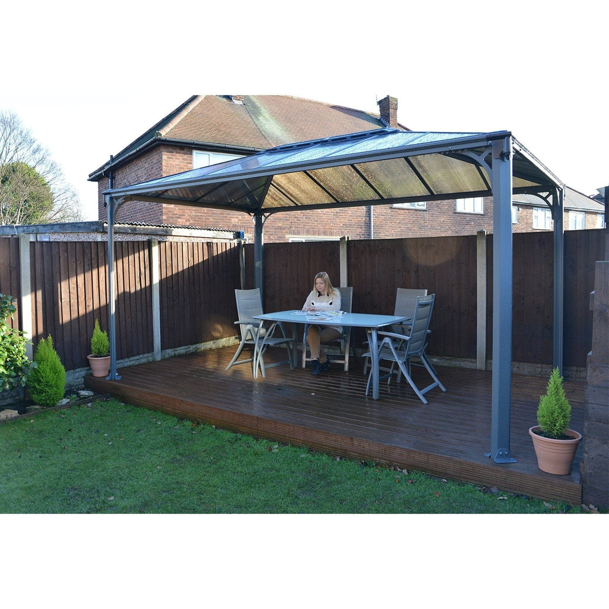 Palram - Canopia | Martinique 10' x 14' Garden Gazebo - HG9170