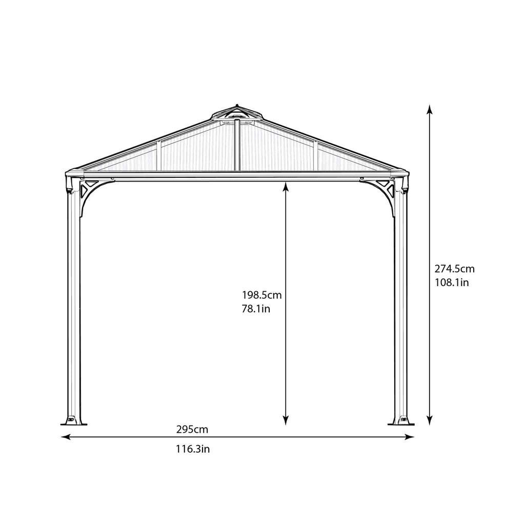 Palram - Canopia | Martinique 10' x 14' Garden Gazebo - HG9170