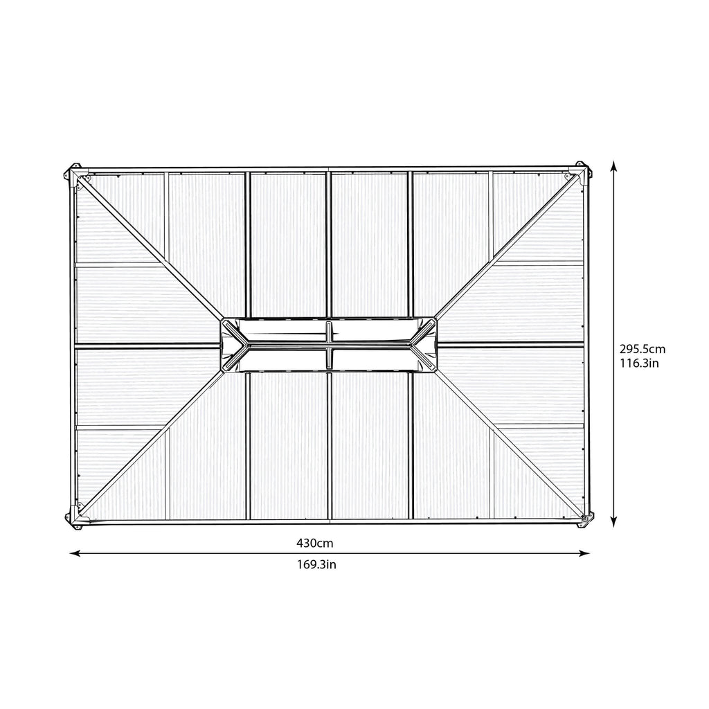 Palram - Canopia | Martinique 10' x 14' Garden Gazebo - HG9170