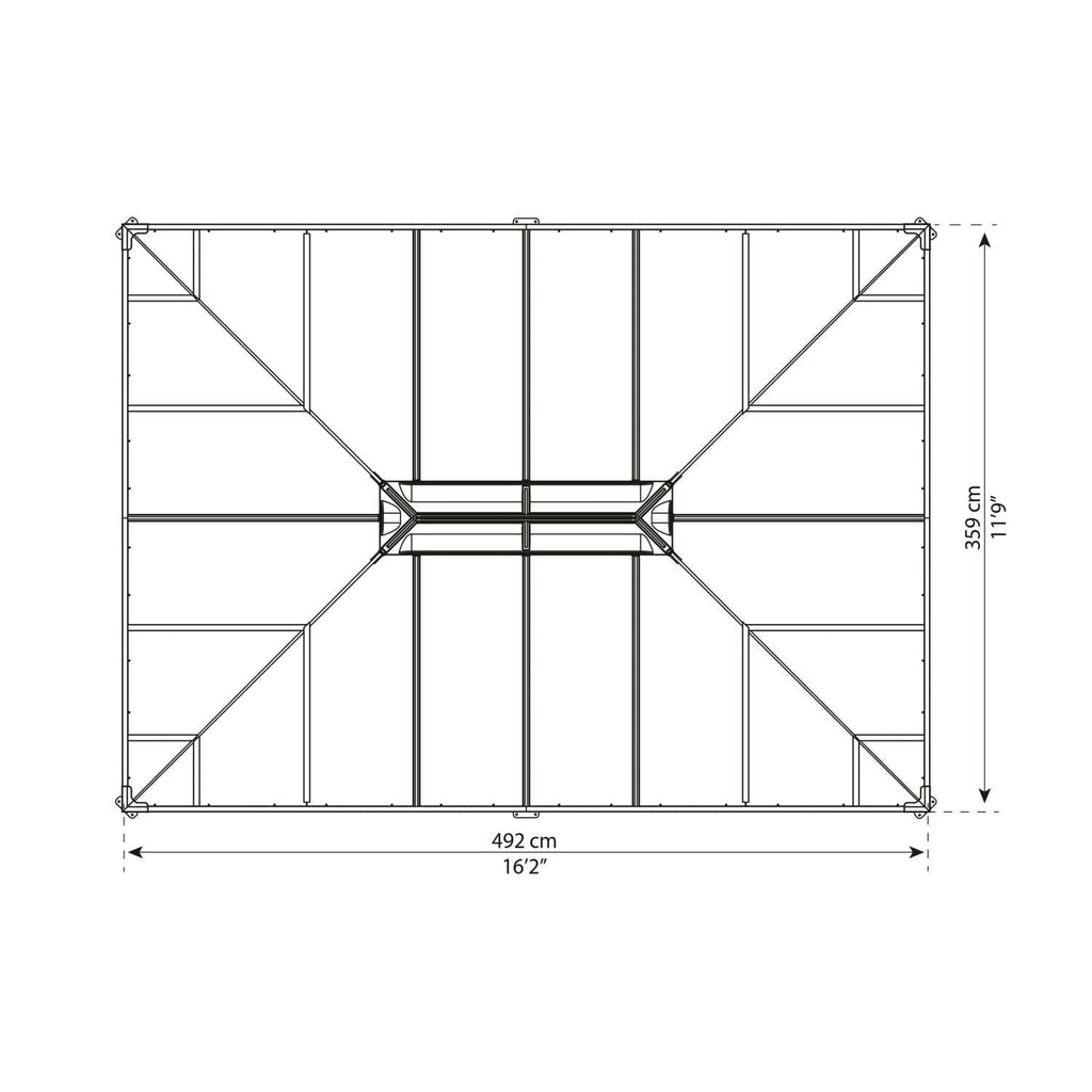 Palram - Canopia | Martinique 5000 12' x 16' Garden Gazebo - HG9171