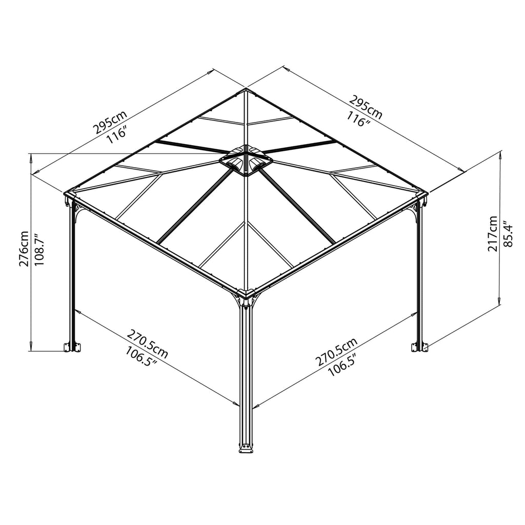 Palram - Canopia | Palermo Gazebo - HG9150