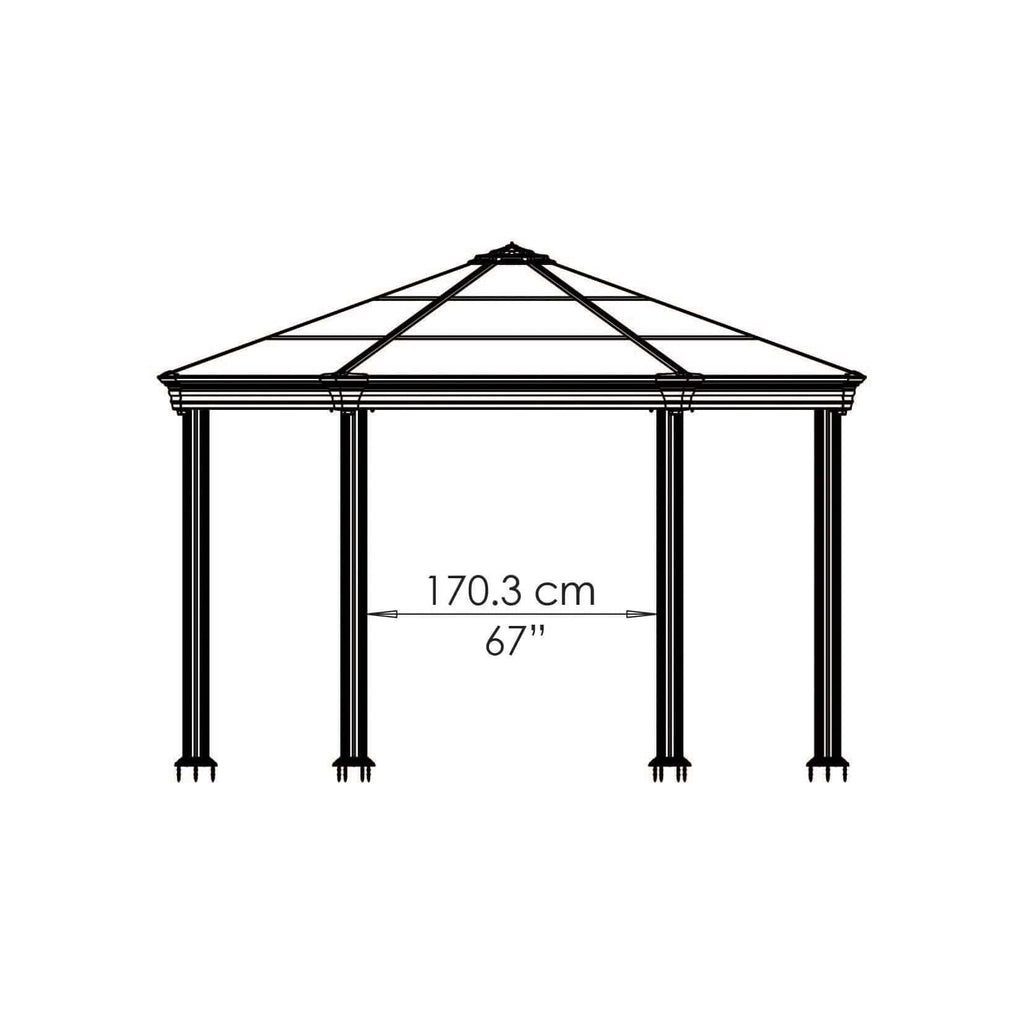 Palram - Canopia | 12x14 ft Roma Garden Gazebo - HG9180