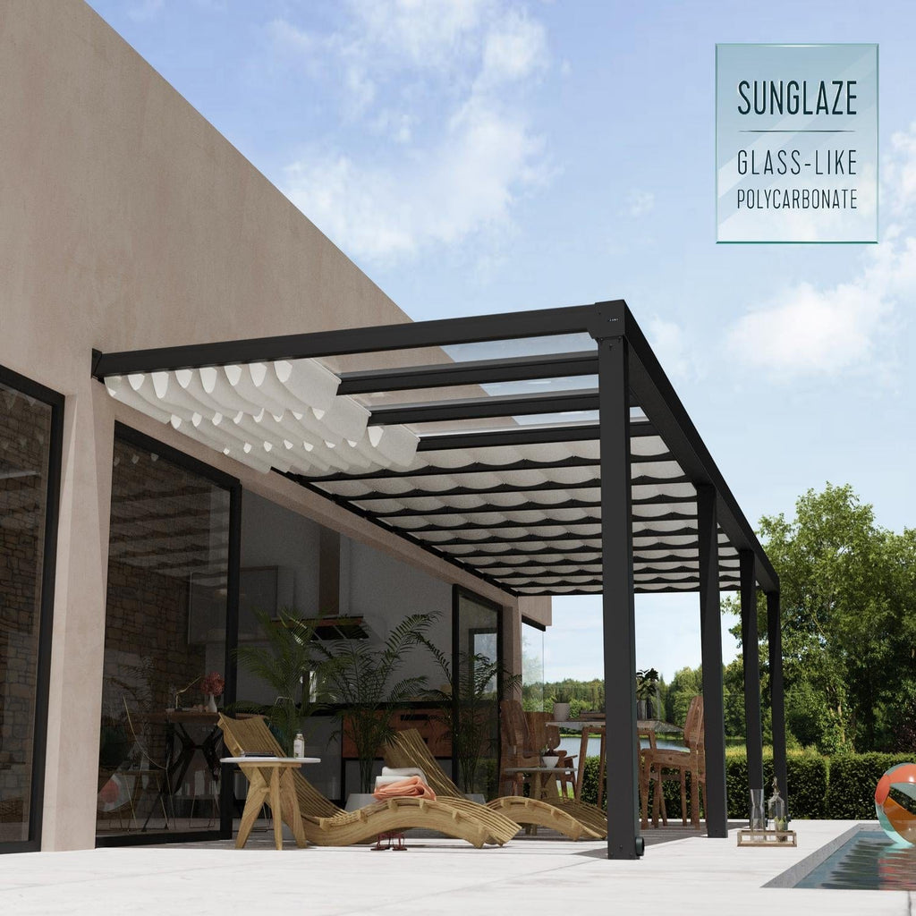 Palram - Canopia | 11x31 ft Stockholm Patio Cover Roof Blinds
