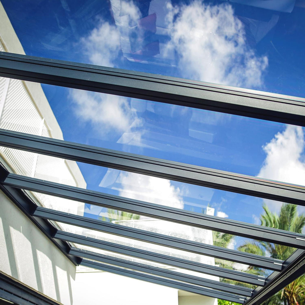 Palram - Canopia | Stockholm 11x22 ft Patio Cover - Gray/Clear - VHG9461