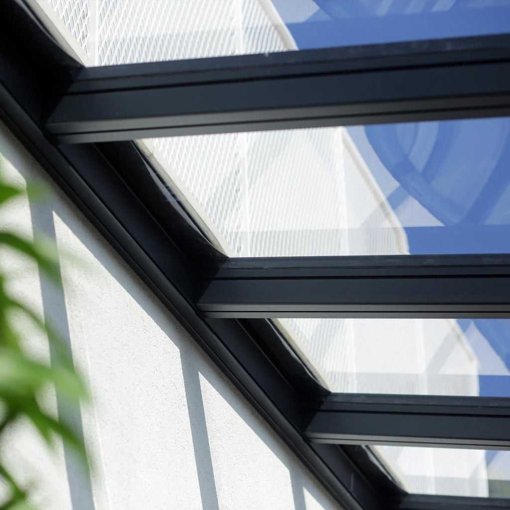 Palram - Canopia | Stockholm 11x24 ft Patio Cover - Gray/Clear - HG9463