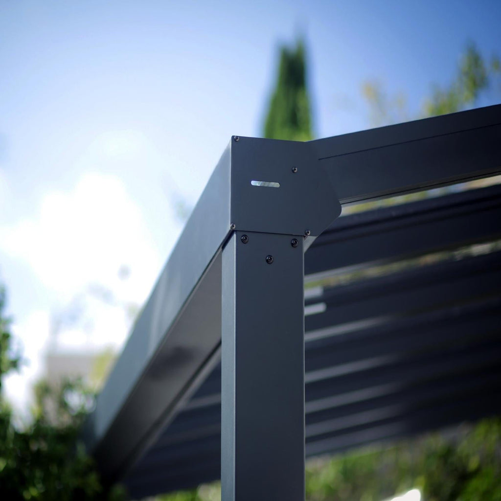 Palram - Canopia | Stockholm 11x31 ft Patio Cover - Gray/Clear - HG9466