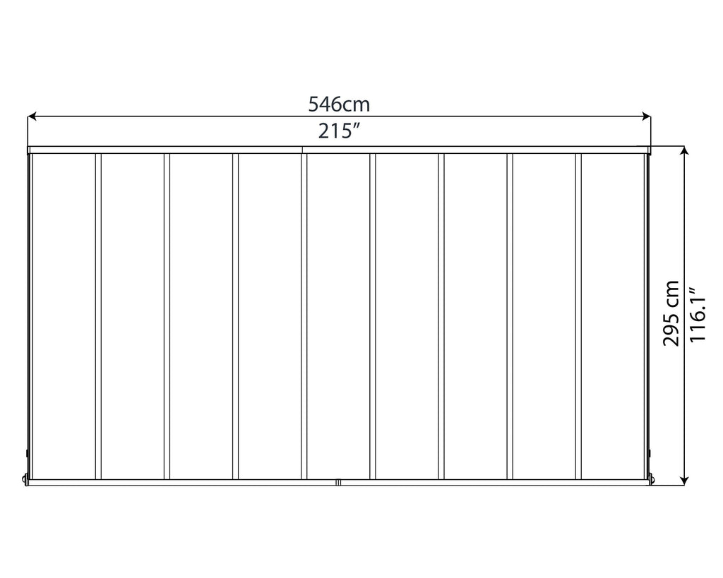Palram - Canopia | Olympia Patio Cover - Gray - HG8810