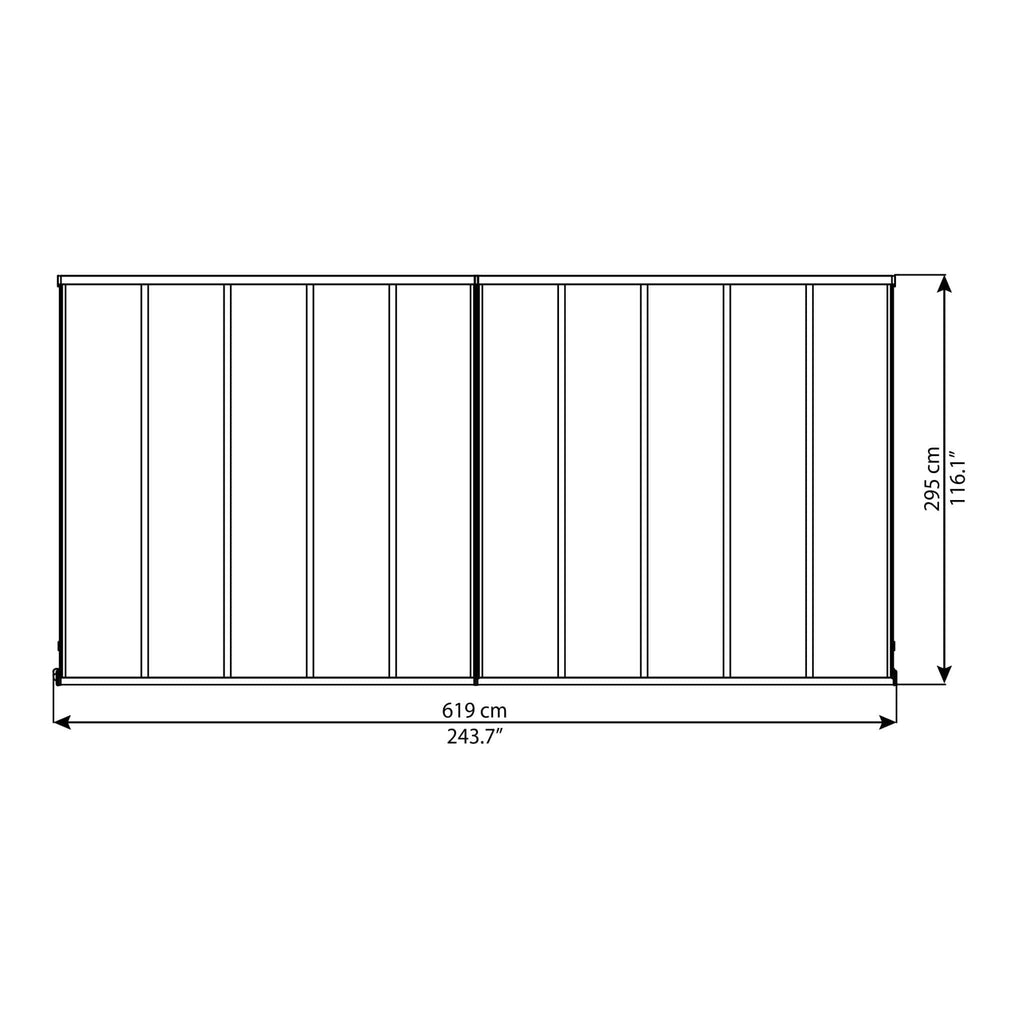 Palram - Canopia | Olympia Patio Cover - Gray - HG8810