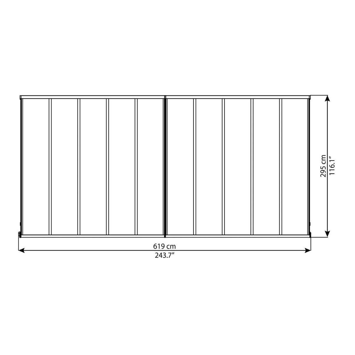 Palram - Canopia | Olympia Patio Cover - Gray - HG8810