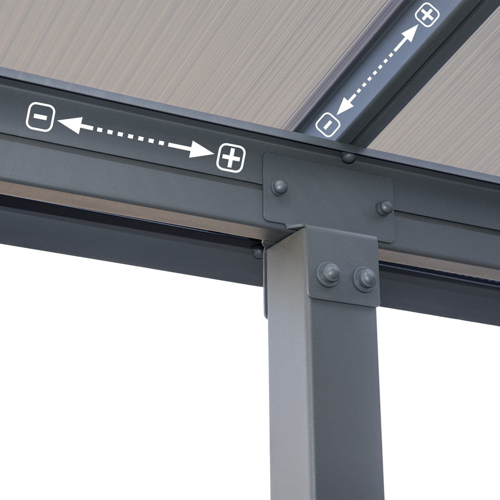 Palram - Canopia | Olympia Patio Cover - Gray - HG8810