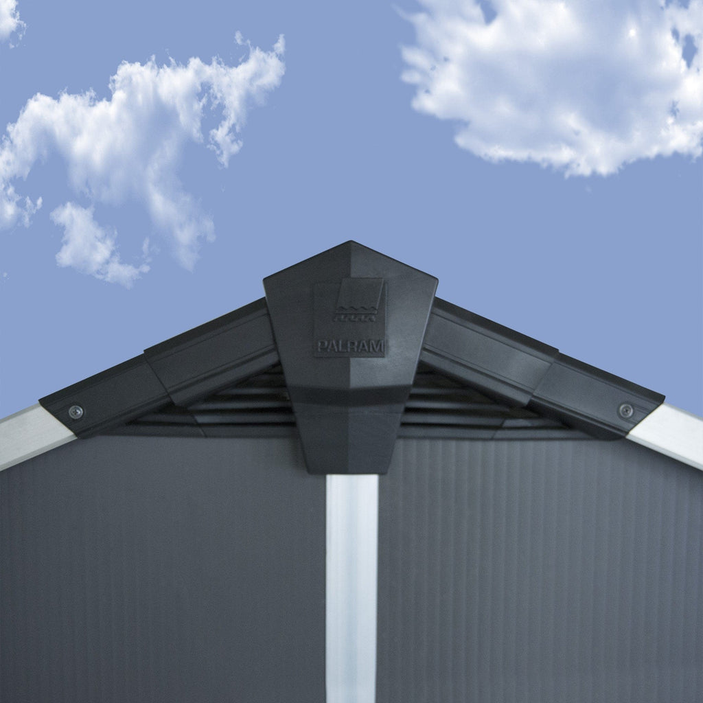 Palram - Canopia | Yukon Polycarbonate Storage Shed - HG9909SGY