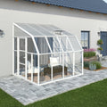 Palram - Canopia | Sun Room Eight Sunroom Enclosure, Lean To Greenhouse Kit- HG7608