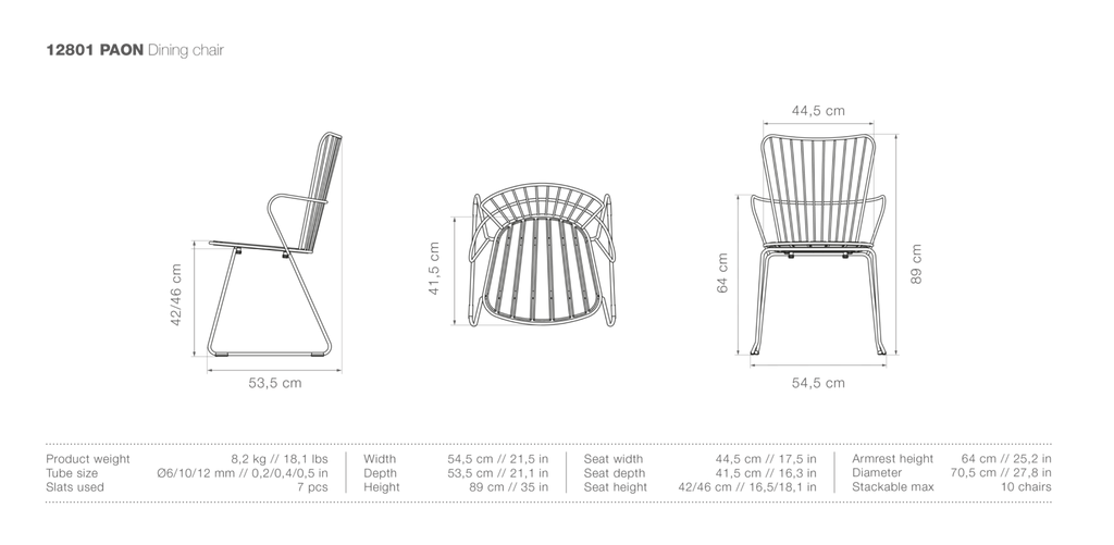HOUE PAON Outdoor Dining Chair