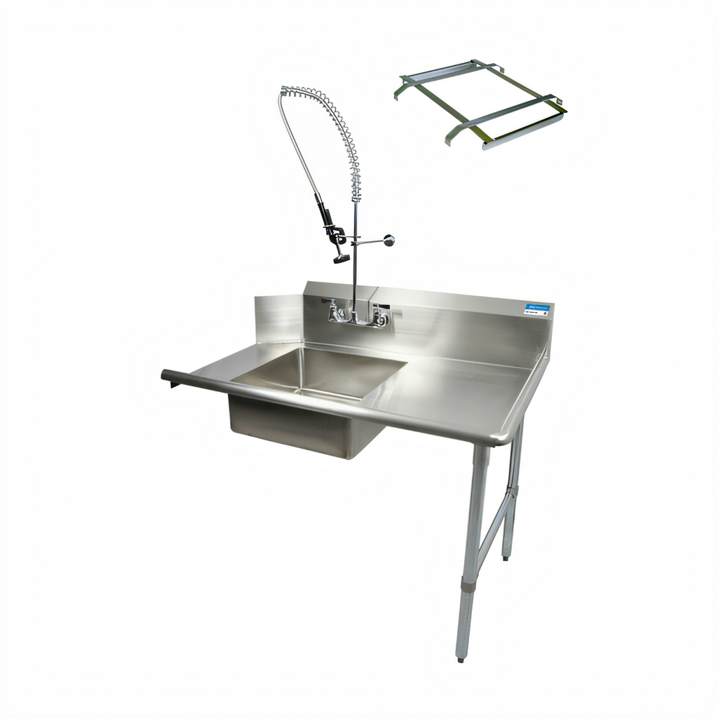 BK Resources BKSDT-36-R-SS-P2-G Compartment Sinks - BKSDT-36-R-SS-P2-G