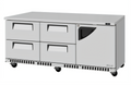 Turbo Air TUR-72SD-D4R(L)-FB-N Super Deluxe Reach-in Refrigerators - TUR-72SD-D4R(L)-FB-N
