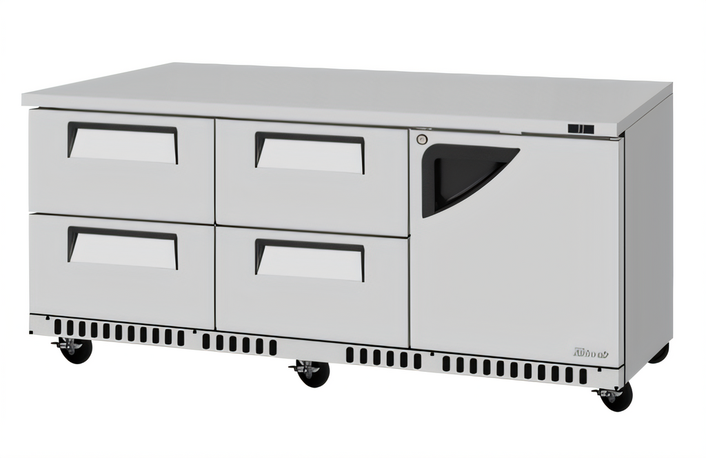 Turbo Air TUR-72SD-D4R(L)-FB-N Super Deluxe Reach-in Refrigerators - TUR-72SD-D4R(L)-FB-N