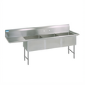 BK Resources BKS6-3-18-14-18LS Compartment Sinks - BKS6-3-18-14-18LS