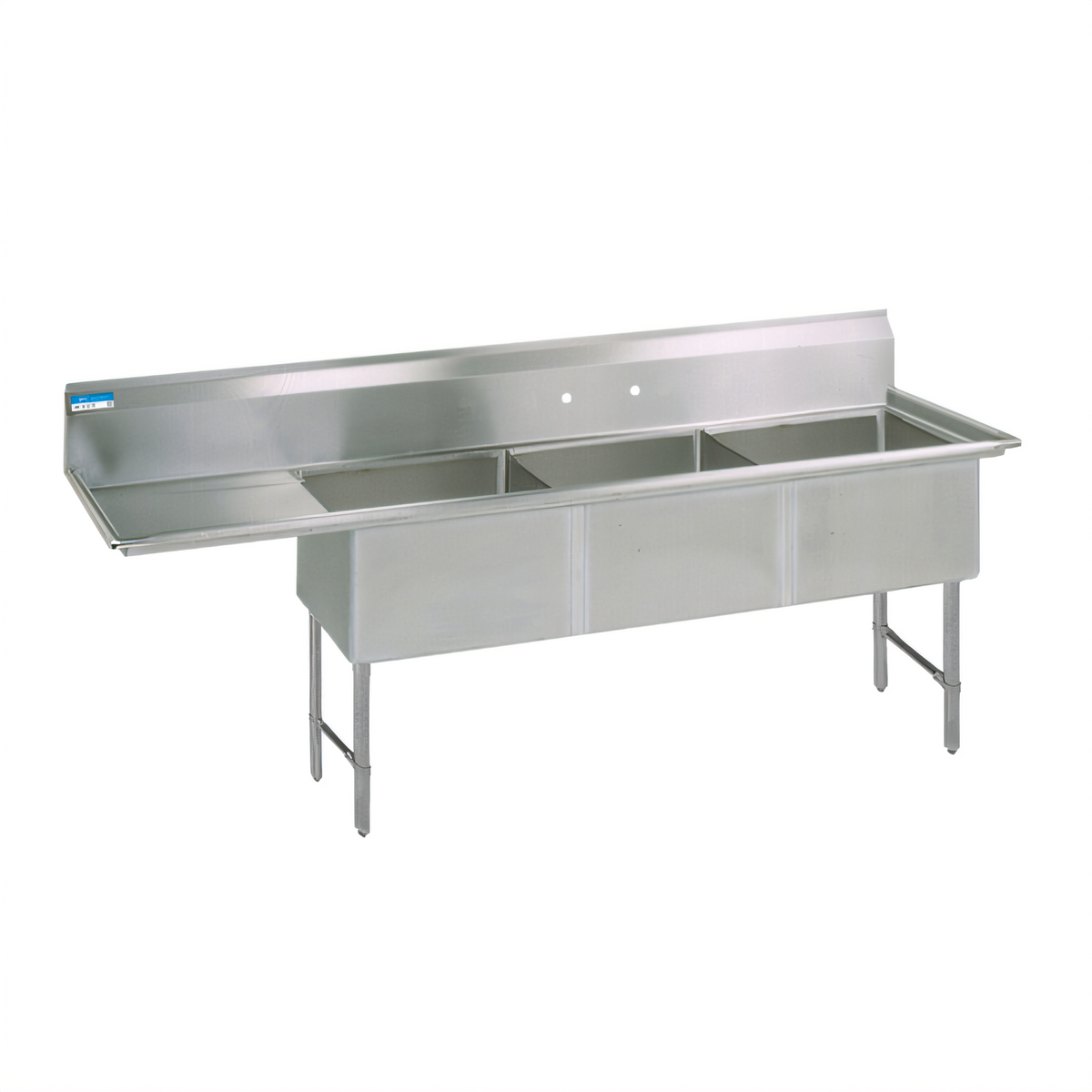 BK Resources BKS6-3-18-14-18LS Compartment Sinks - BKS6-3-18-14-18LS