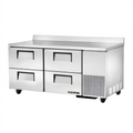 True Mfg. - General Foodservice TWT-67D-4-HC Worktop Refrigerators - TWT-67D-4-HC
