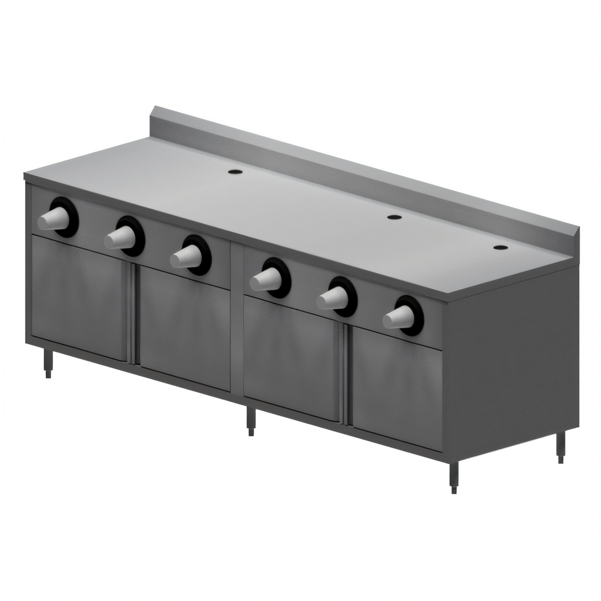 BK Resources MOD-BEVT Stainless Steel Prep Tables - MOD-BEVT