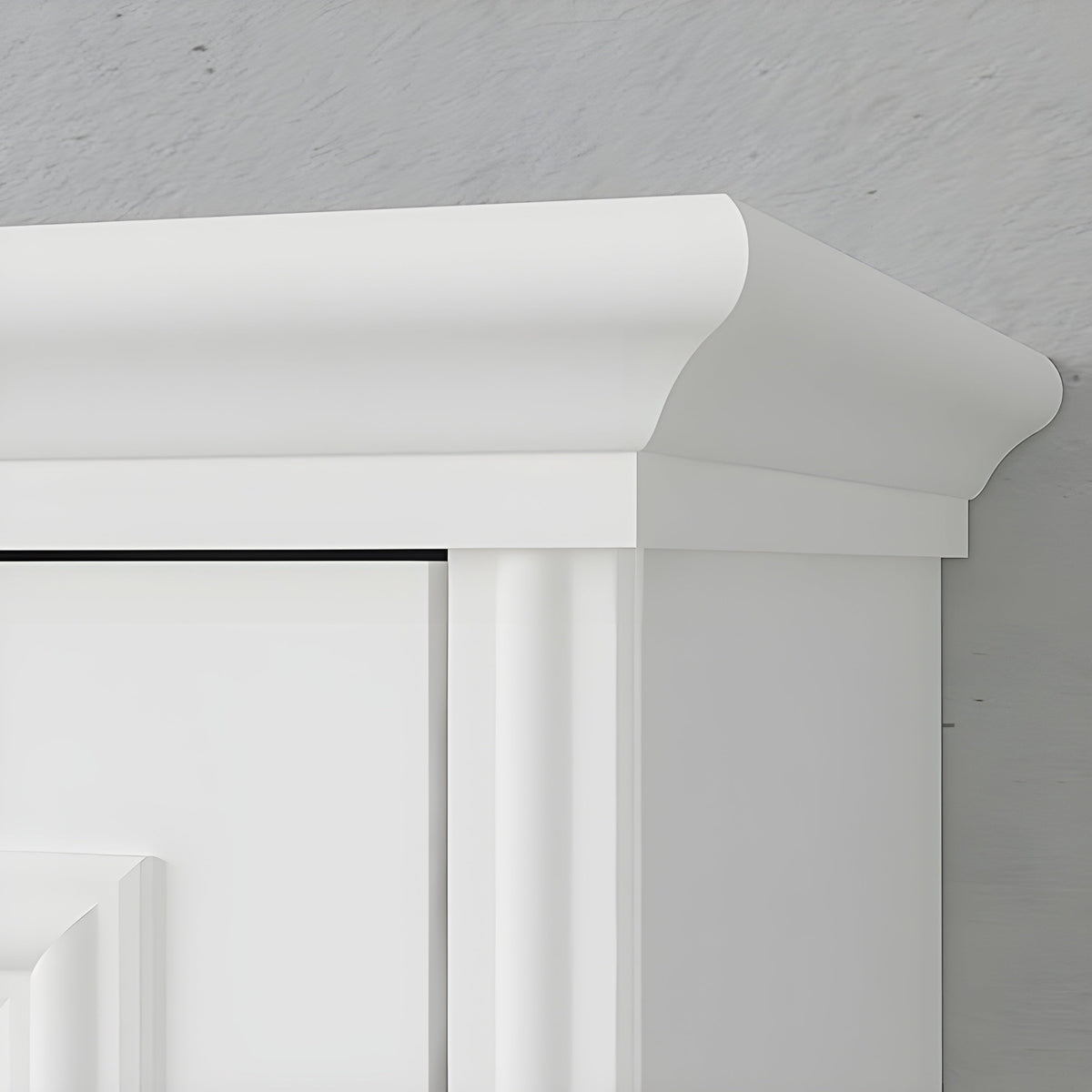 Queen Murphy Bed, Vertical, White by Leto Muro