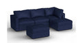 Lovesac – 5 Seats + 5 Sides Corded Velvet &amp; Lovesoft – Sapphire Navy - 1772608882667_314