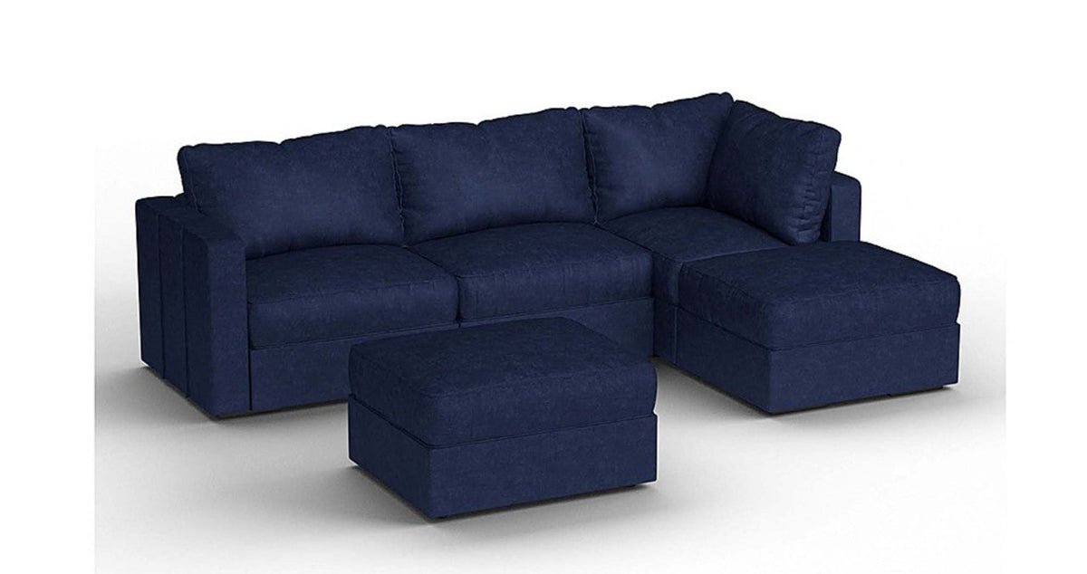 Lovesac – 5 Seats + 5 Sides Corded Velvet &amp; Lovesoft – Sapphire Navy - 1772608882667_314
