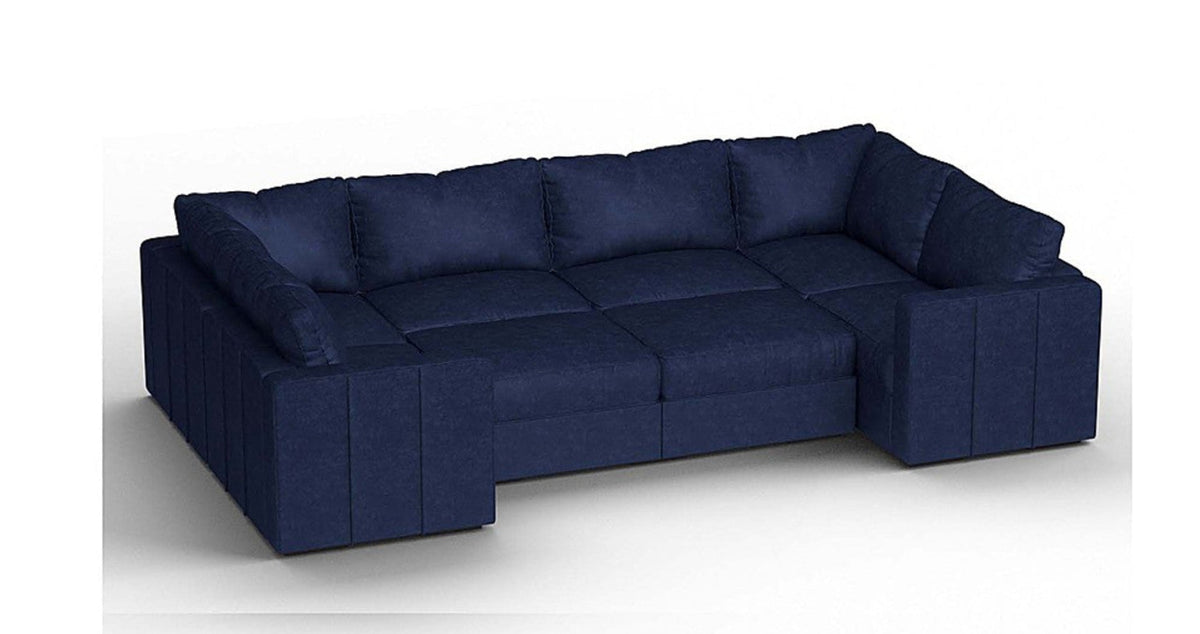 Lovesac – 8 Seats + 10 Sides Corded Velvet &amp; Lovesoft – Sapphire Navy - 1772603010740_593