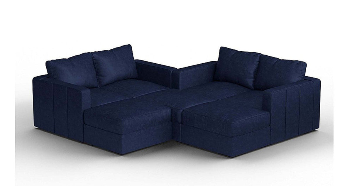 Lovesac – 7 Seats + 8 Sides Corded Velvet &amp; Lovesoft – Sapphire Navy - 1772602955533_227