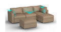Lovesac – 5 Seats + 5 Sides Combed Chenille &amp; Standard Foam with 8 Speaker Immersive Sound + Charge System – Taupe - 1772604889747_900