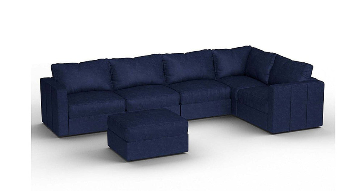 Lovesac – 6 Seats + 8 Sides Corded Velvet &amp; Standard Foam – Sapphire Navy - 1772611610371_270