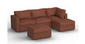 Lovesac – 5 Seats + 5 Sides Rained Chenille &amp; Standard Foam – Terracotta - 1772602983244_890