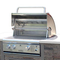 ProFire Deluxe Briquette Series 27-Inch Built-In Grill With Rotisserie - BQDLX27R-N
