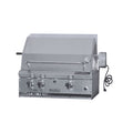 ProFire Briquette Series 27-Inch Built-In Infrared Hybrid Grill With Rotisserie - BQPF27RIH-P