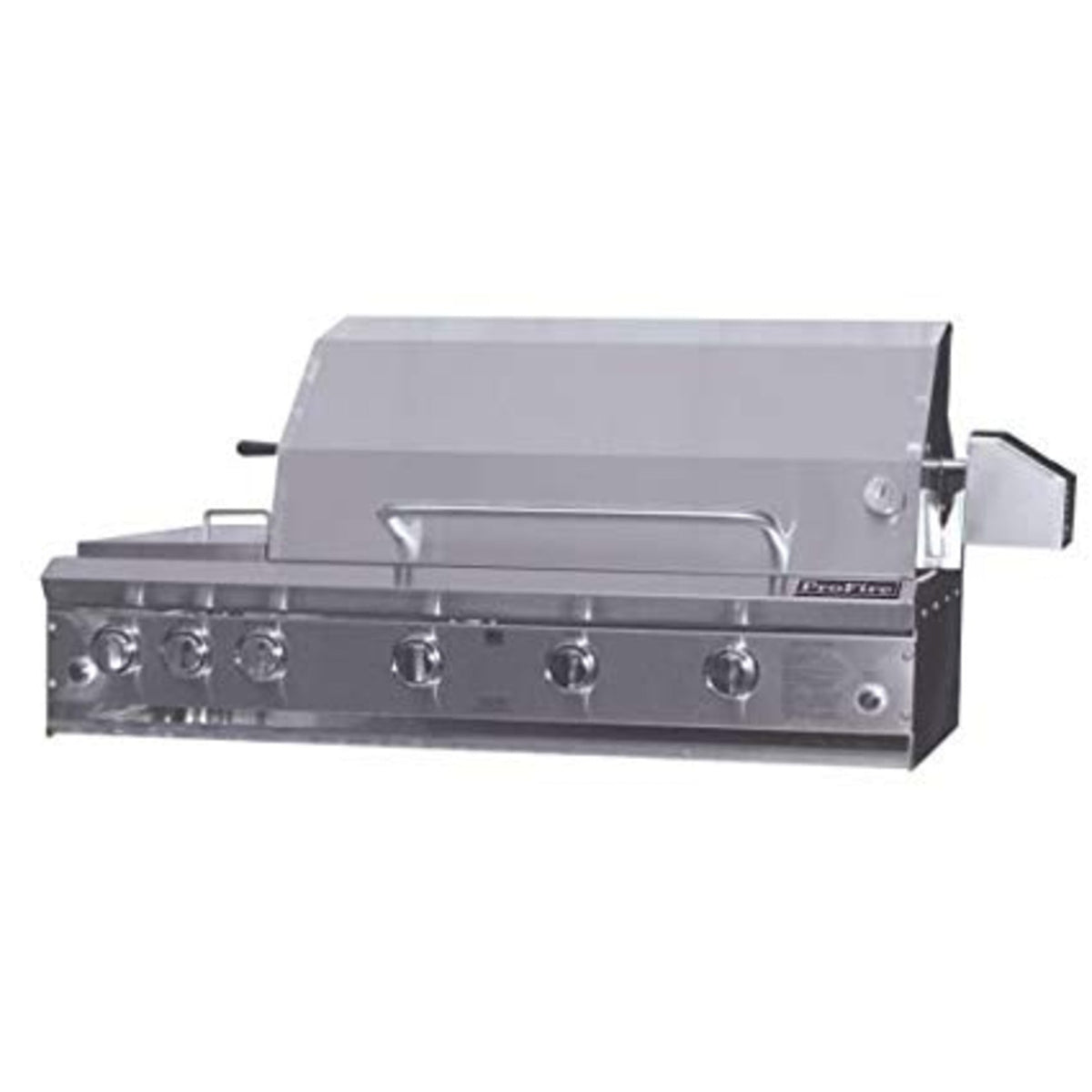 ProFire Briquette Series 48-Inch Built-In Infrared Hybrid Grill With Rotisserie & Double Side Burner - BQPF48RSIH-P