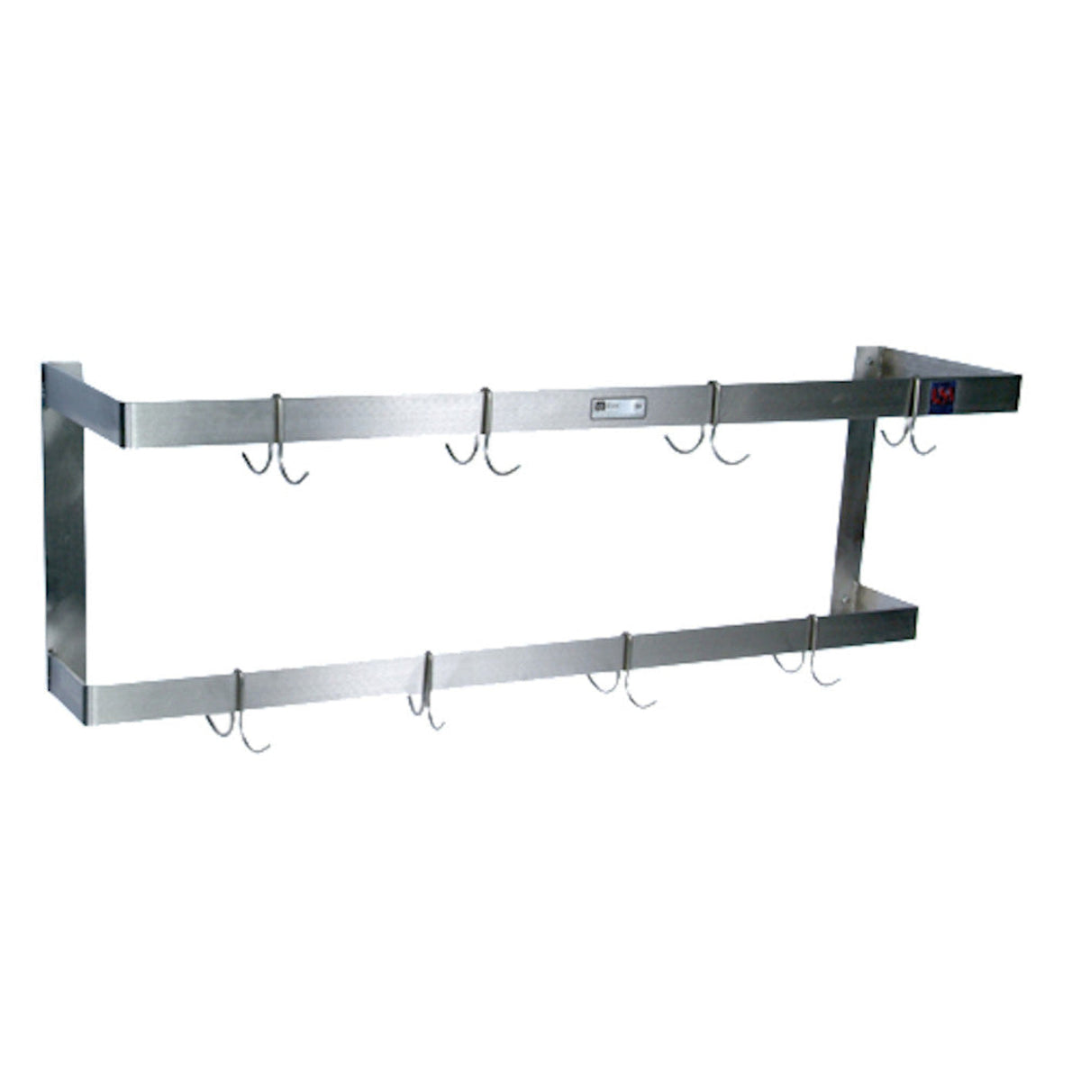 John Boos PRW25 Wall Mount 120" Double Bar Pot Rack - JBPRW25