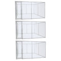 Lucky Dog 10' x 10' Heavy Duty Outdoor Chain Link Dog Kennel w/ Door (3 Pack) - 174144