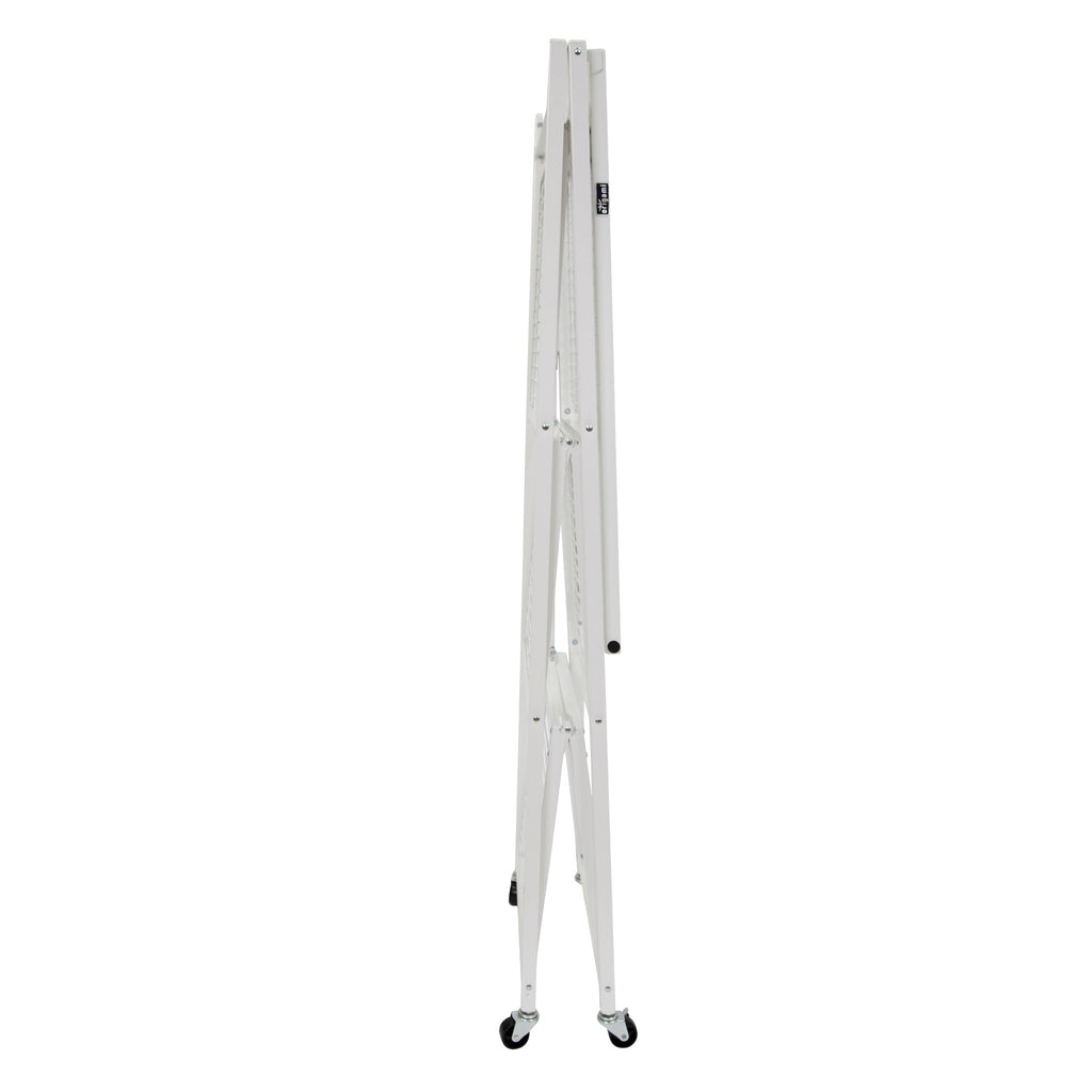 Origami 4-Pack R5-06W 4-Wheel 4-Shelf Folding Steel Wire Shelving Storage, White - 415205