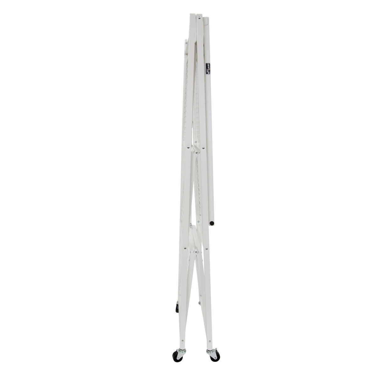 Origami 4-Pack R5-06W 4-Wheel 4-Shelf Folding Steel Wire Shelving Storage, White - 415205