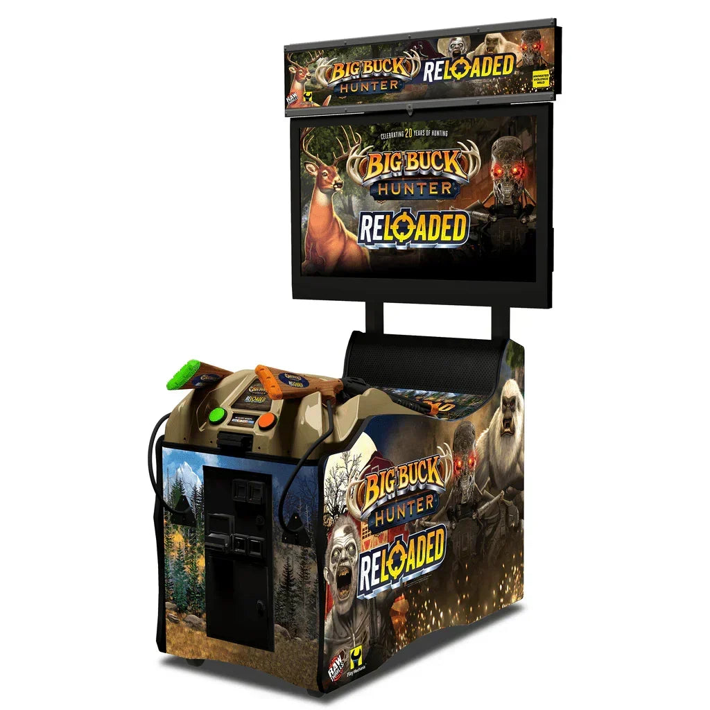 Raw Thrills Big Buck Hunter Reloaded Online Panorama Arcade Game with 42" LCD Monitor - 028114N