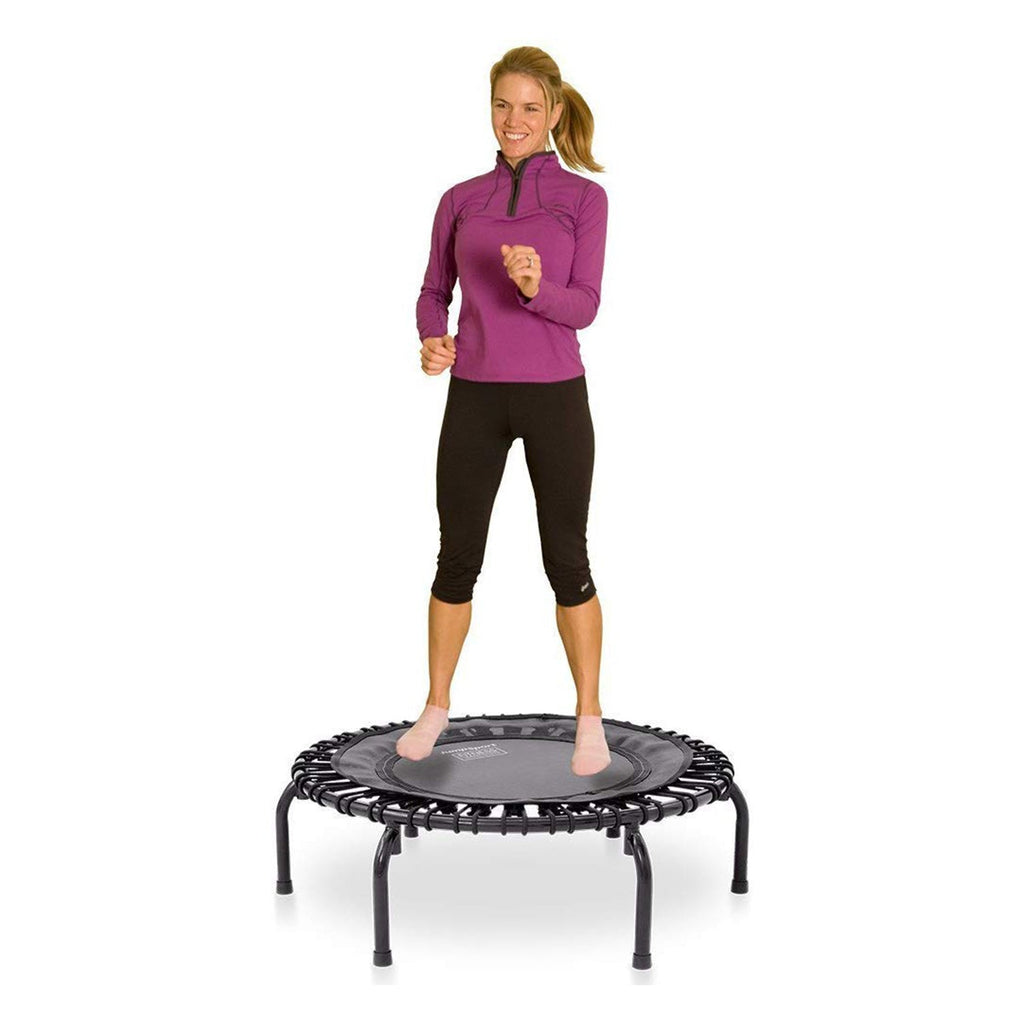 Disc-O-Bed JumpSport 350 Indoor 39-Inch Mini Trampoline and Handle Bar Accessory, Black - 250101