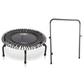 Disc-O-Bed JumpSport 350 Indoor 39-Inch Mini Trampoline and Handle Bar Accessory, Black - 250101