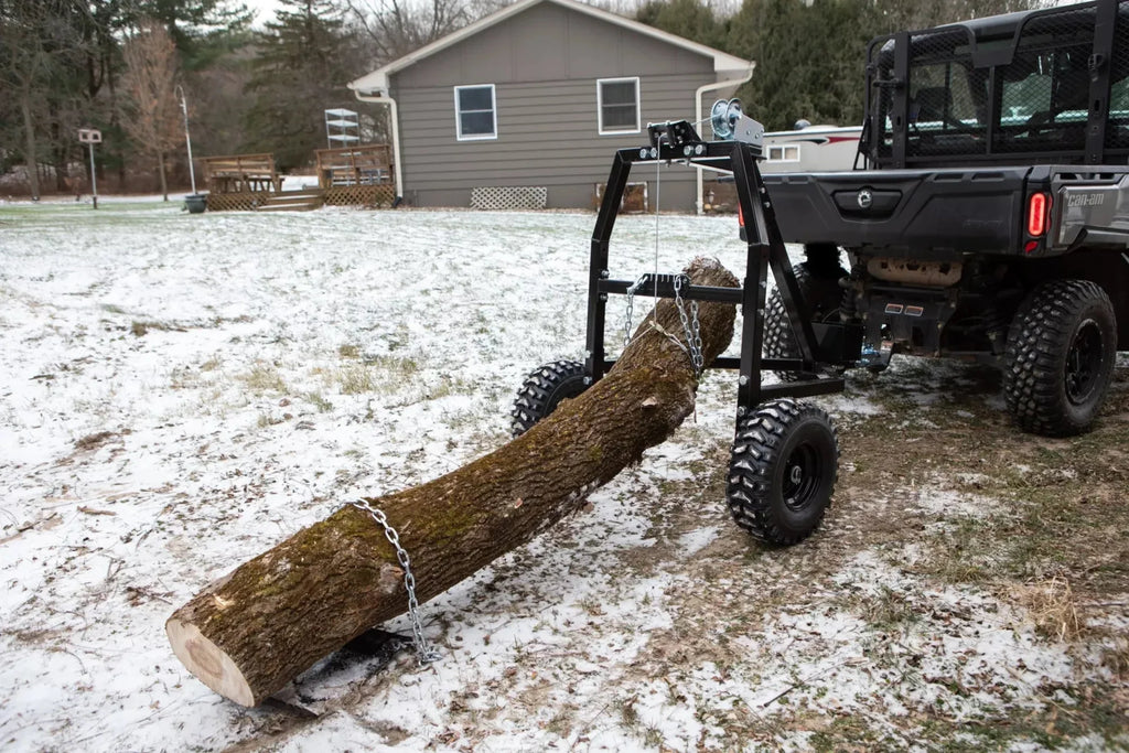 MotoAlliance Impact Implements Log Hauler 1500 Lbs Capacity with Manual Winch New - IP4424