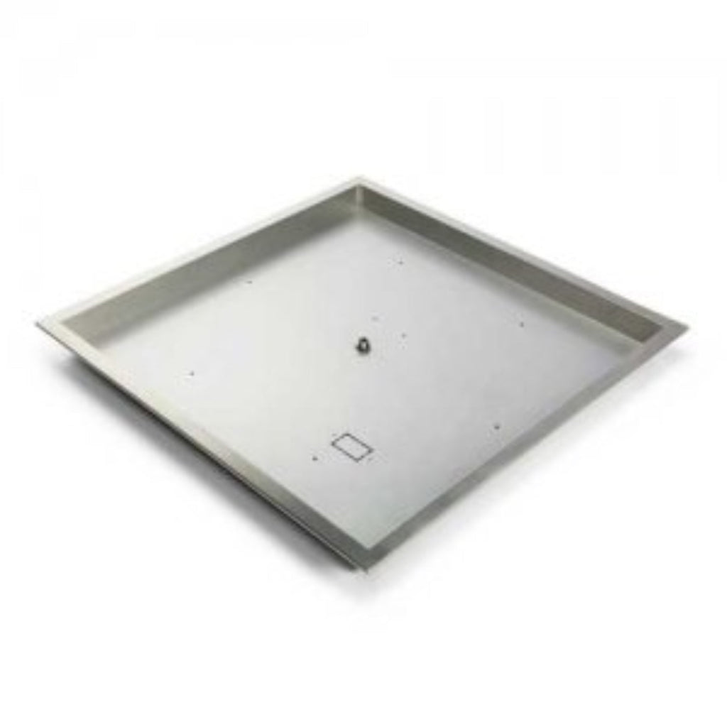 36" Square Drop In Stainless Steel Burner Pan High Capacity - PENTA18-FPK-SQ-NG