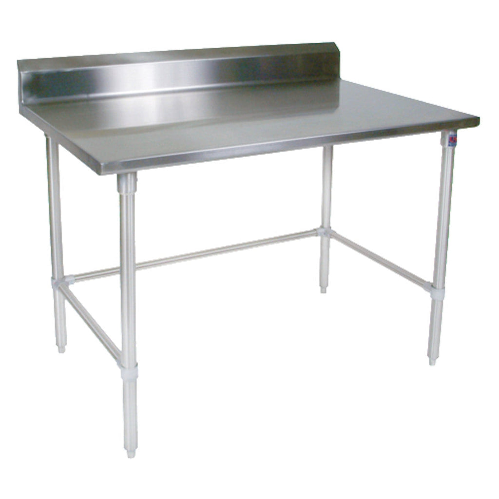 John Boos ST6R5-3036SBK Open Base 36" W x 30" D Stainless Steel Work Table - JBST6R53036SBK