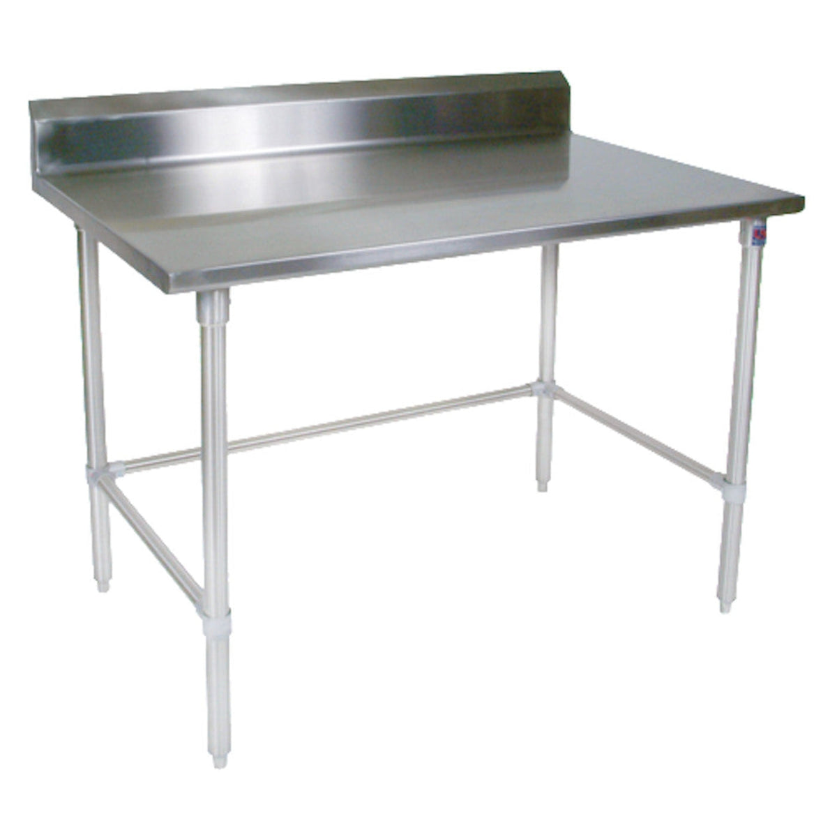John Boos ST6R5-2496SBK Open Base 96" W x 24" D Stainless Steel Work Table - JBST6R52496SBK