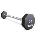 TAG 8 Sided Virgin Rubber Fixed Straight Barbell set 20lb – 110lb - 1770026061403_566